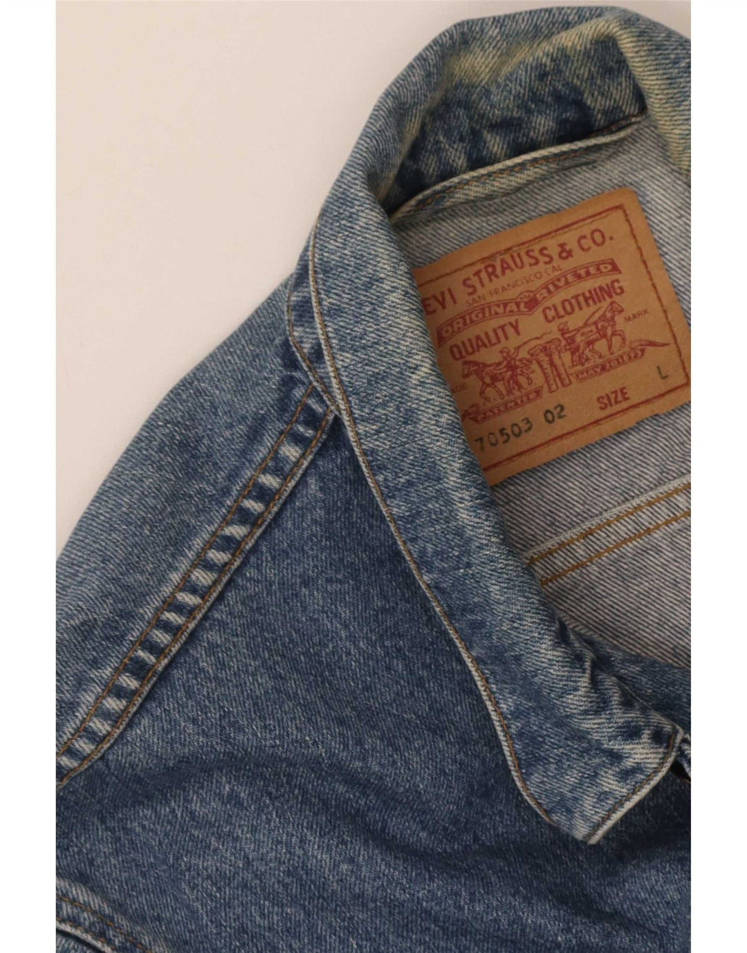 Jachetă de blugi pentru bărbați Levi's UK 40 Large Blue