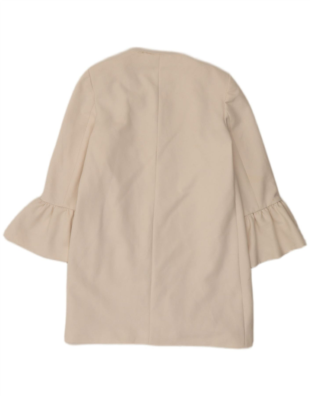 Jachetă Blazer deschisă pentru femei Zara UK 10 Poliester alb mic
