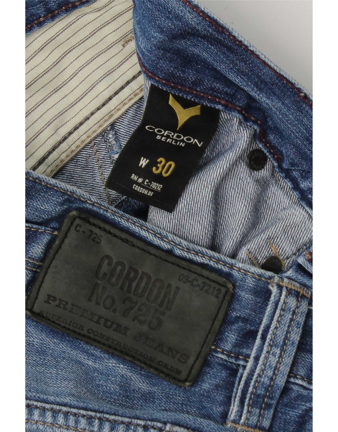 Pantaloni scurți din denim cargo vintage pentru bărbați W30, bumbac albastru mediu