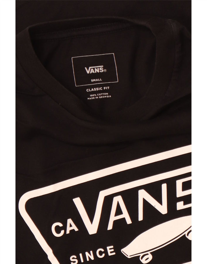 Tricou grafic pentru bărbați VANS Classic Fit Top mic bumbac negru