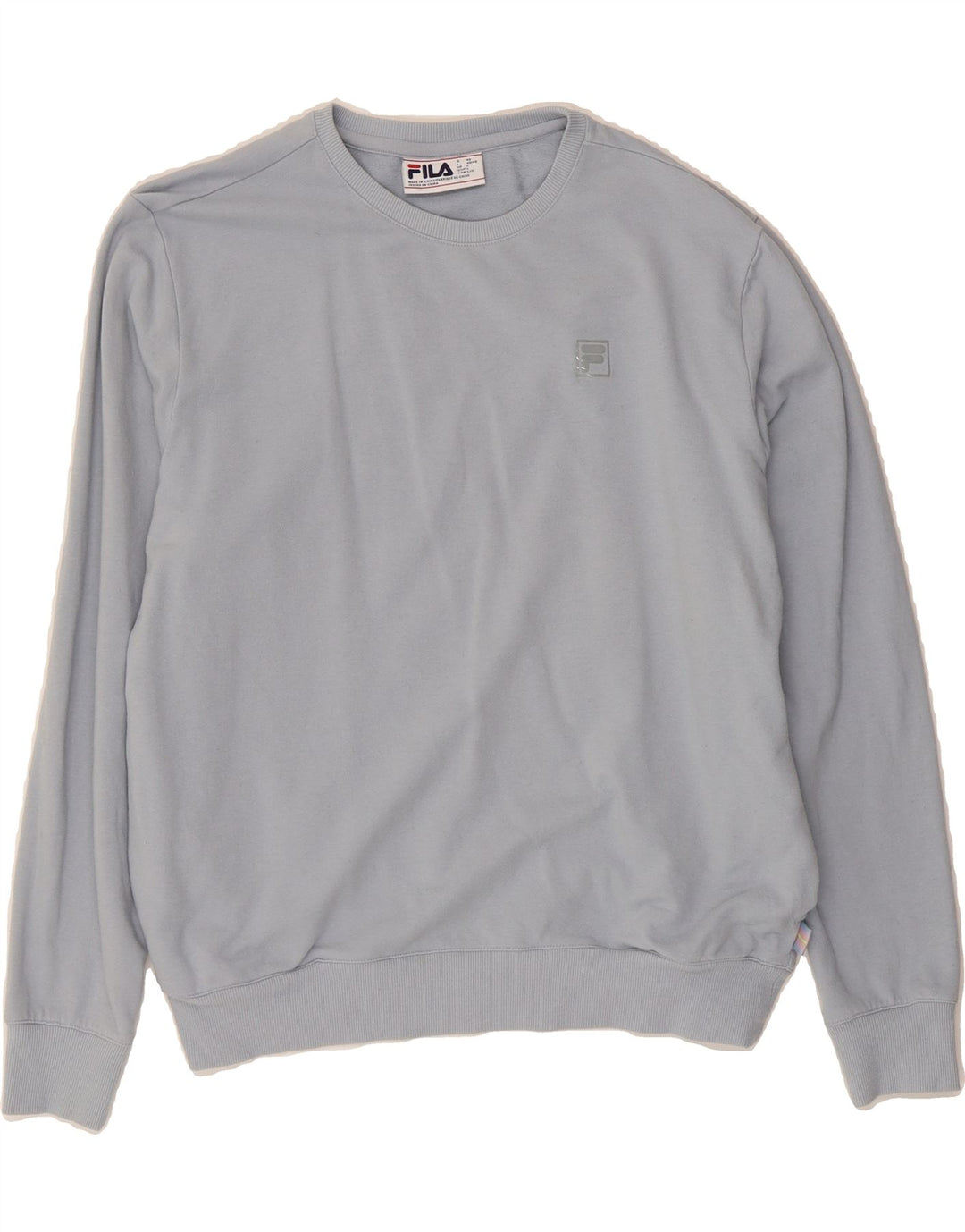 FILA Mens Sweatshirt Jumper Large Blue Cotton Vintage Fila and Second-Hand Fila from Messina Hembry 