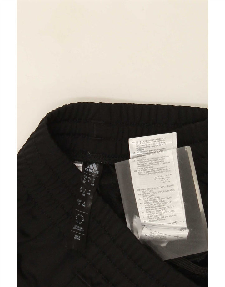 Pantaloni de trening Adidas baieti 9-10 ani poliester negru