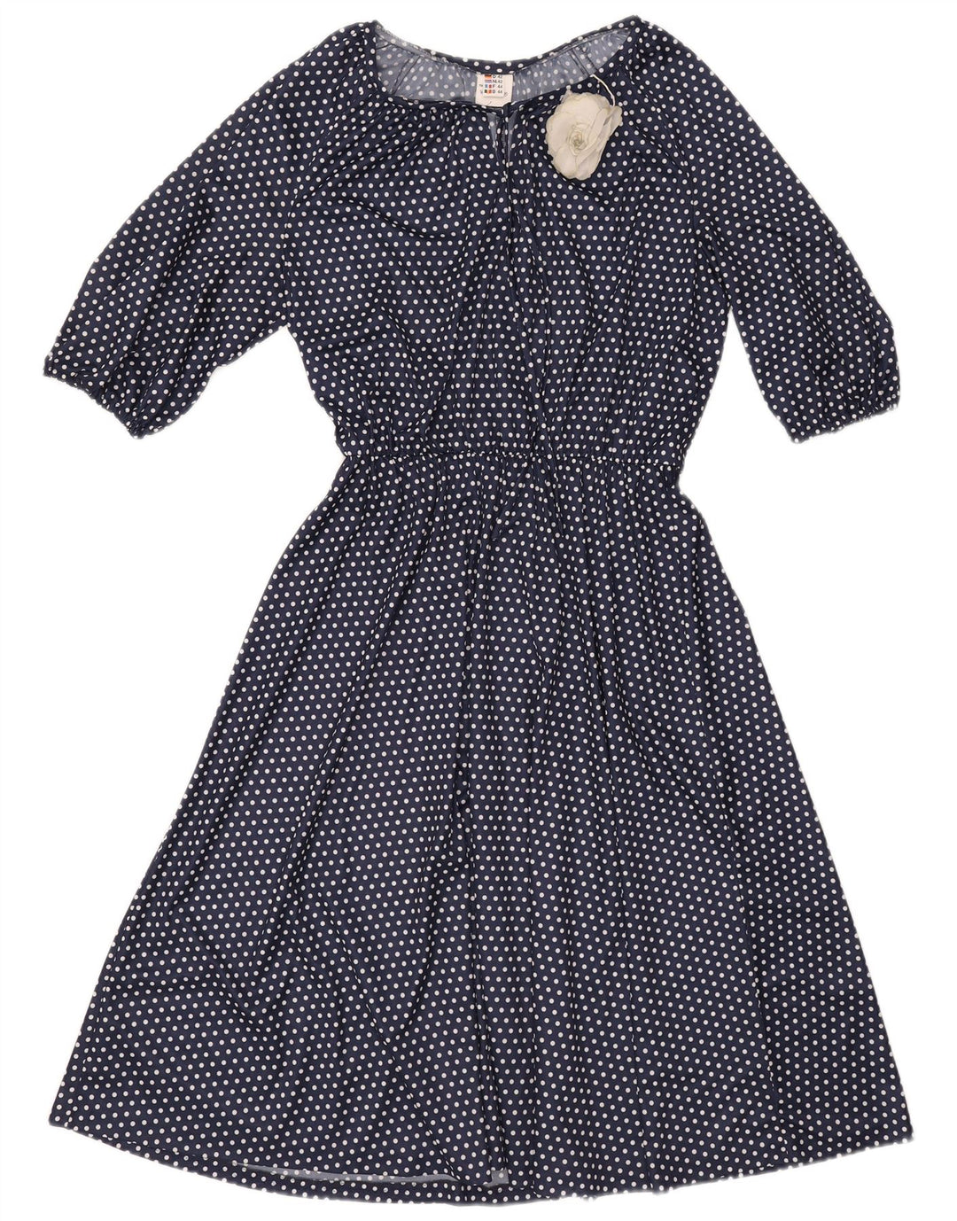 Rochie de epocă pentru femei See Through A-Line UK 10 Poliester bleumarin mic