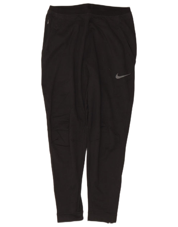Pantaloni de trening Nike pentru femei Dri Fit Pantaloni de jogging UK 14 Medium Negru
