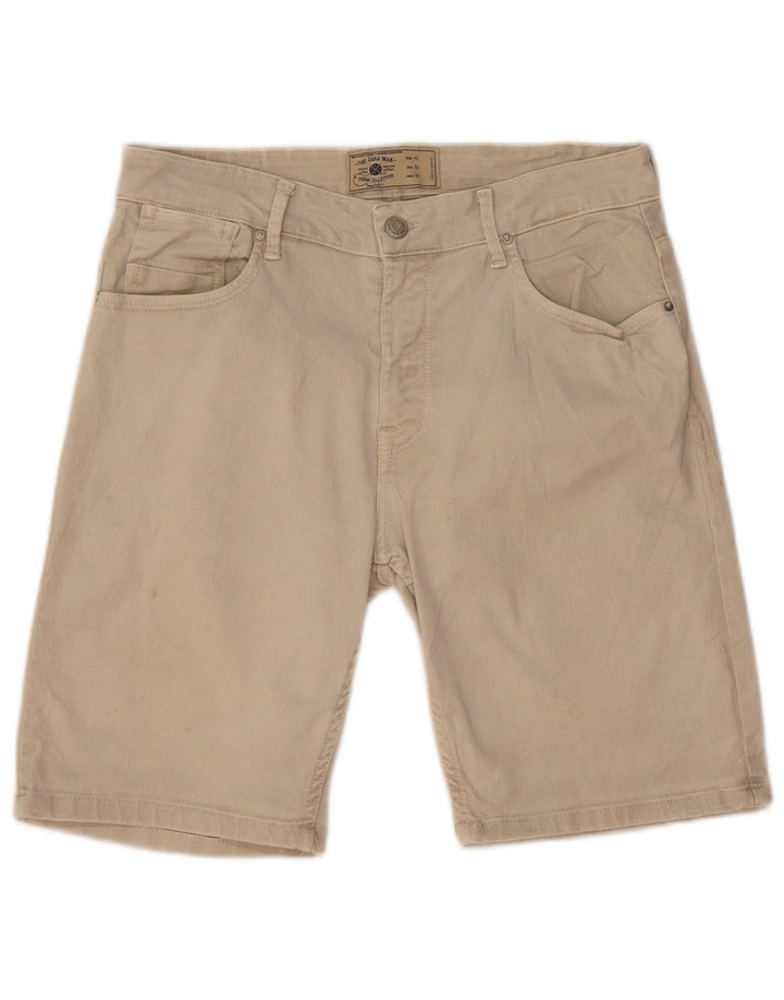 Pantaloni scurți casual pentru bărbați Zara EU 42 Large W32 Bej