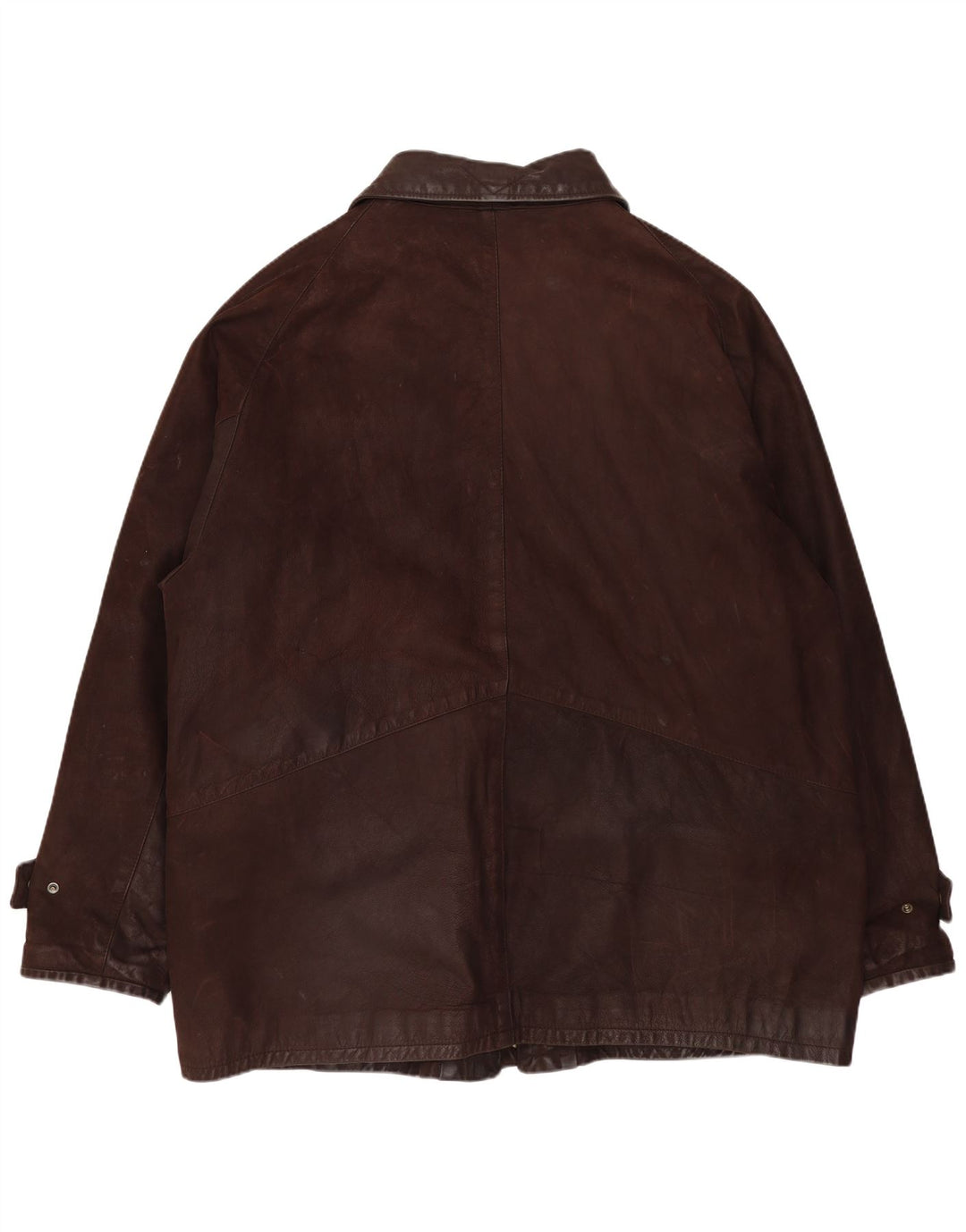 Jachetă de piele pentru bărbați VINTAGE UK 42 XL din piele maro
