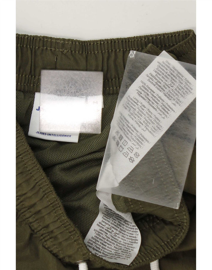Pantaloni scurți de înot Jack & Jones pentru bărbați, poliester kaki mediu