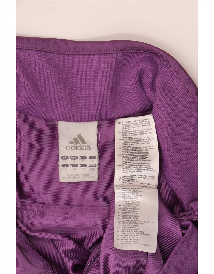 Jachetă de top pentru trening Adidas pentru femei UK 14 Poliester violet mediu