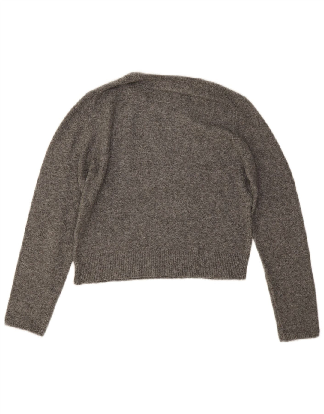 Pulover cu decolteu scurt pentru femei Zara UK 14 Gri mediu