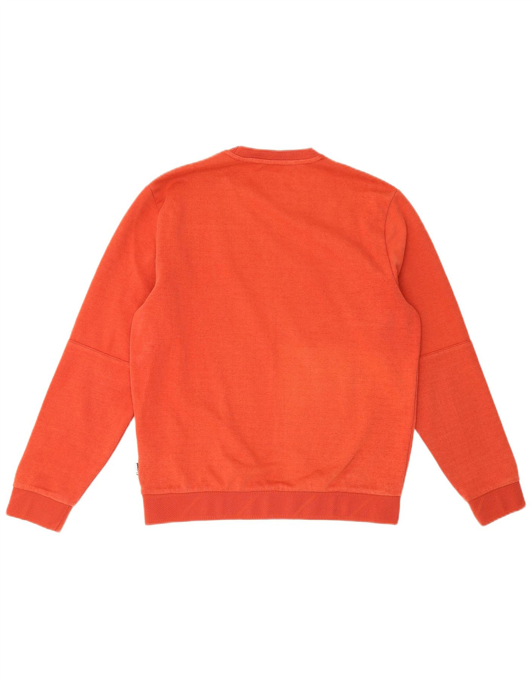 Pulover Farah pentru bărbați, bumbac color bloc, portocaliu mediu