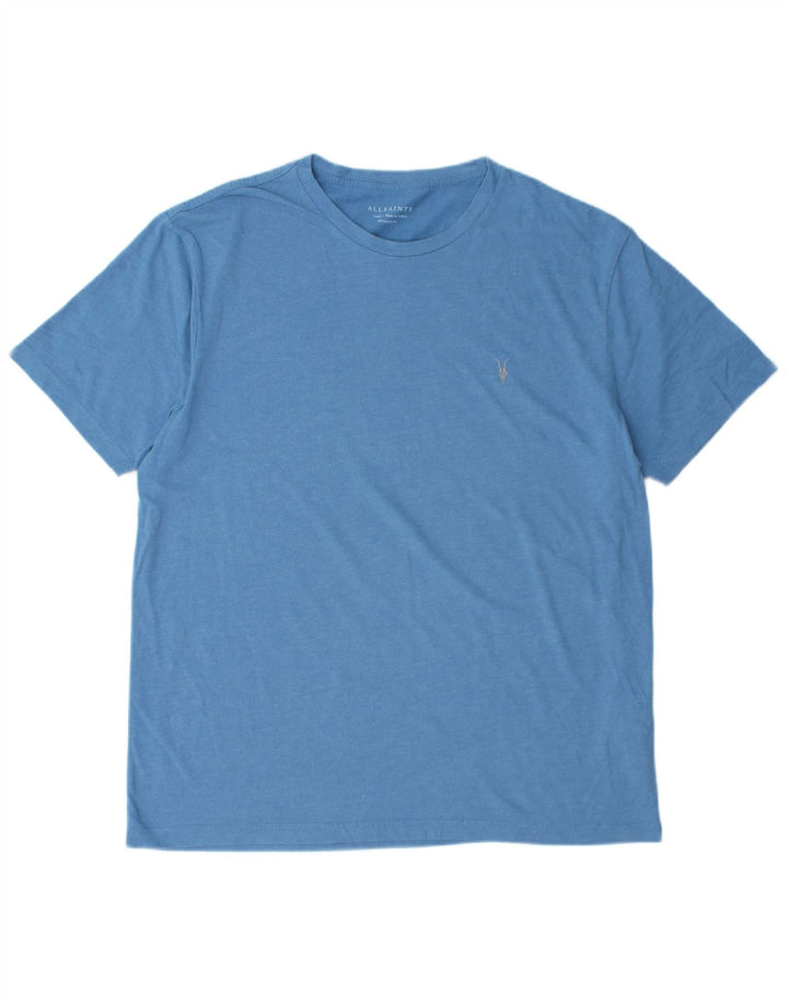 Tricou pentru bărbați All Saints, cu croiala normală, mare, albastru, bumbac