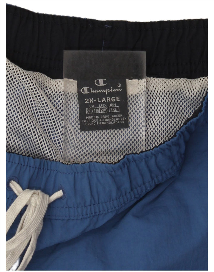 Pantaloni scurți de înot grafic pentru bărbați Champion 2XL, albastru
