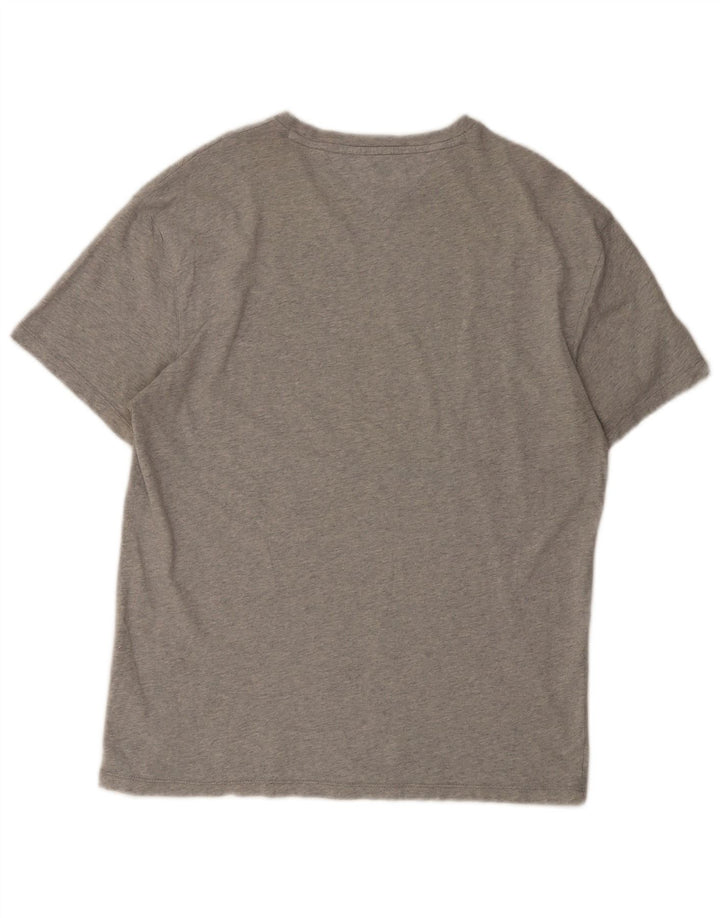 Tricou Tommy Hilfiger pentru bărbați Top din bumbac gri mediu