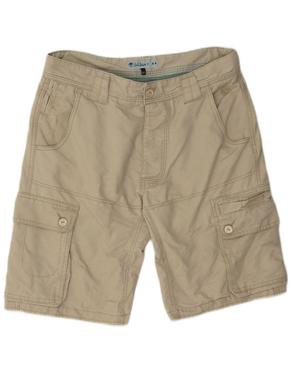 Fat Face Mens Cargo Shorts Large W34 Beige Cotton