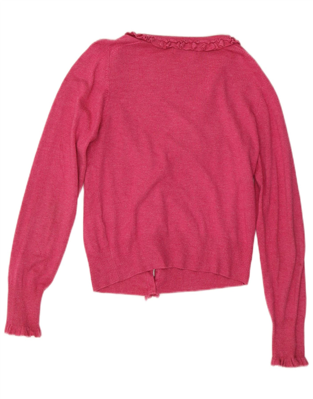Pulover cardigan cu volane în față pentru femei Marks & Spencer UK 8 mic roz
