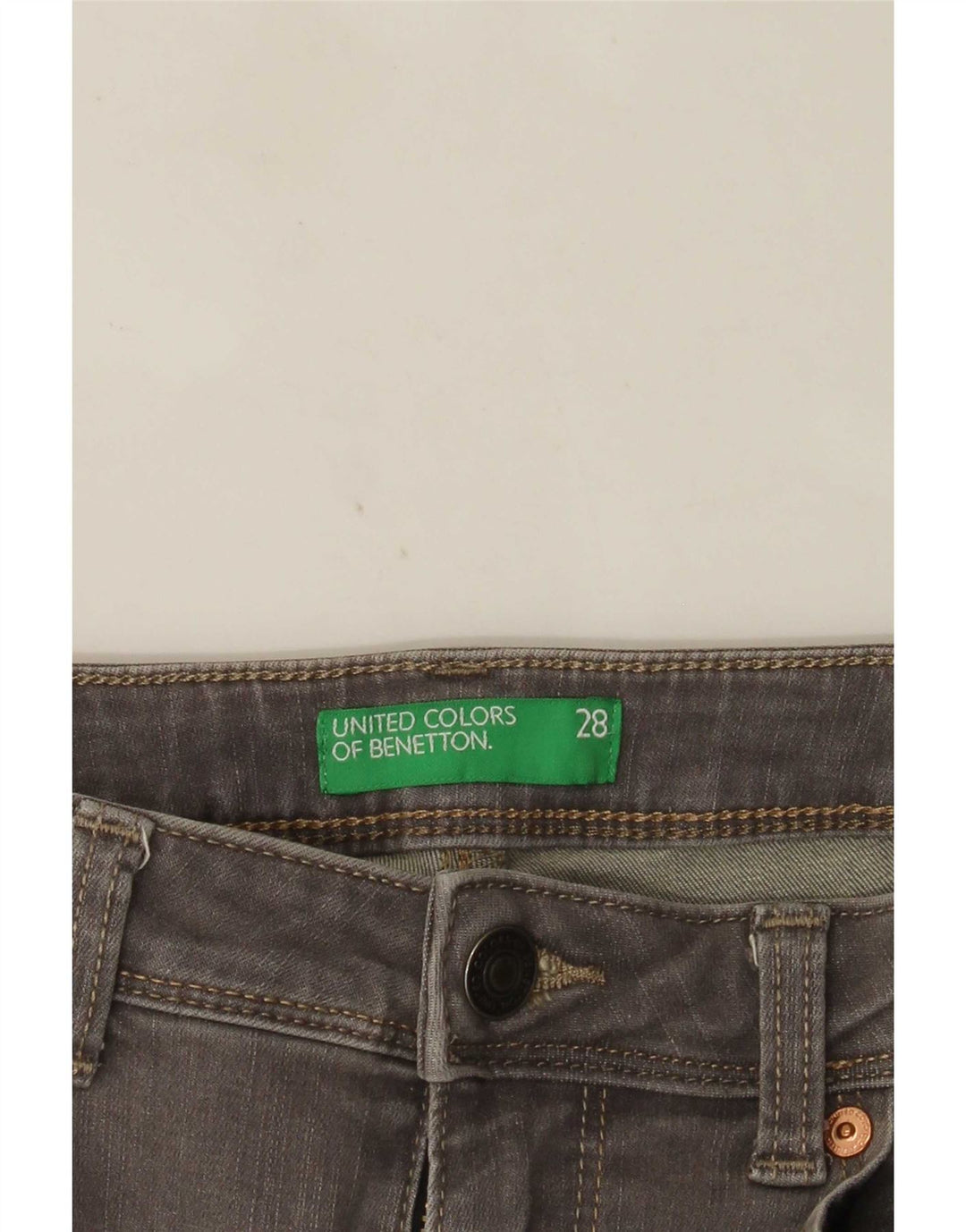 Jeans skinny Bootcut pentru femei Benetton W28 L33 gri