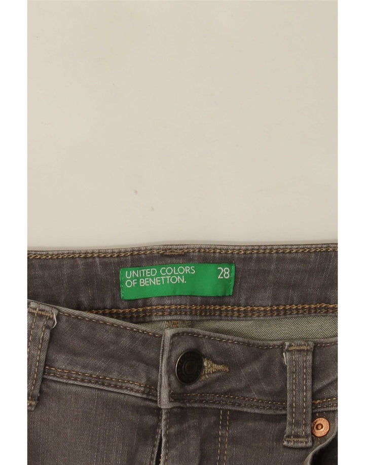 Jeans skinny Bootcut pentru femei Benetton W28 L33 gri