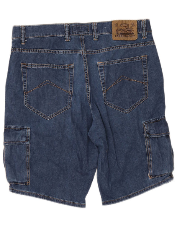 Pantaloni scurți pentru bărbați Carrera 618 Denim Cargo W34 Large Blue Bumbac