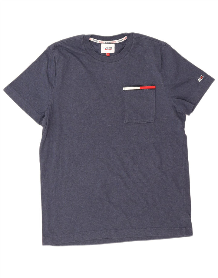 Tricou pentru bărbați Tommy Hilfiger Top mediu din bumbac bleumarin