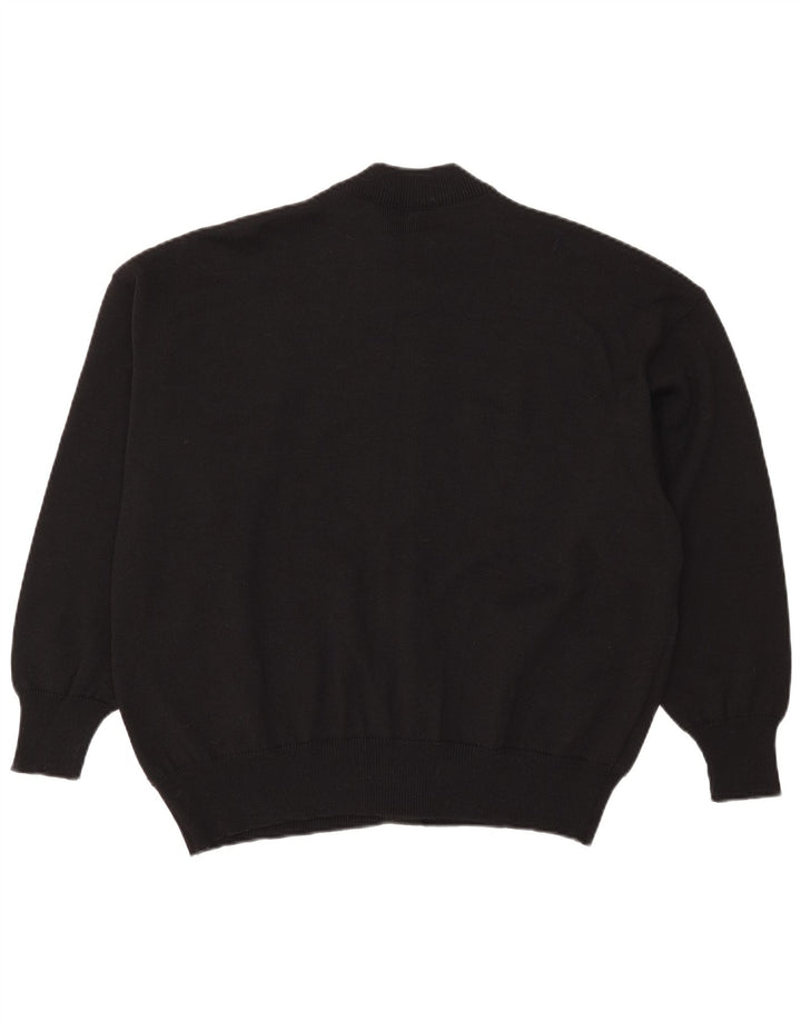 Pulover cardigan Strickmoden pentru femei EU 50 2XL Negru Poliacrilic