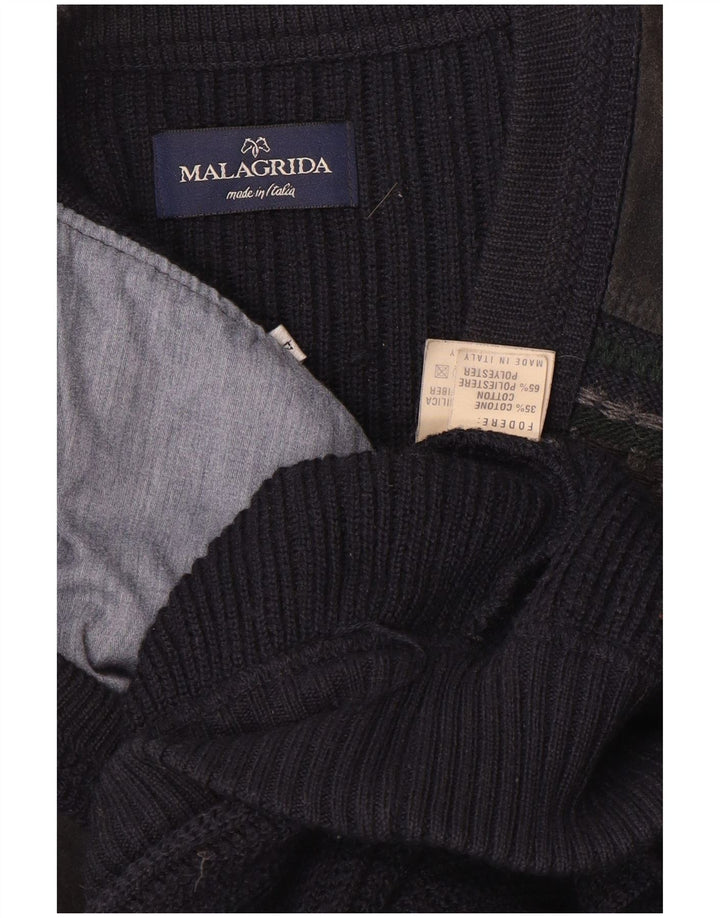 Pulover cardigan pentru bărbați Malagrida, mare, bleumarin