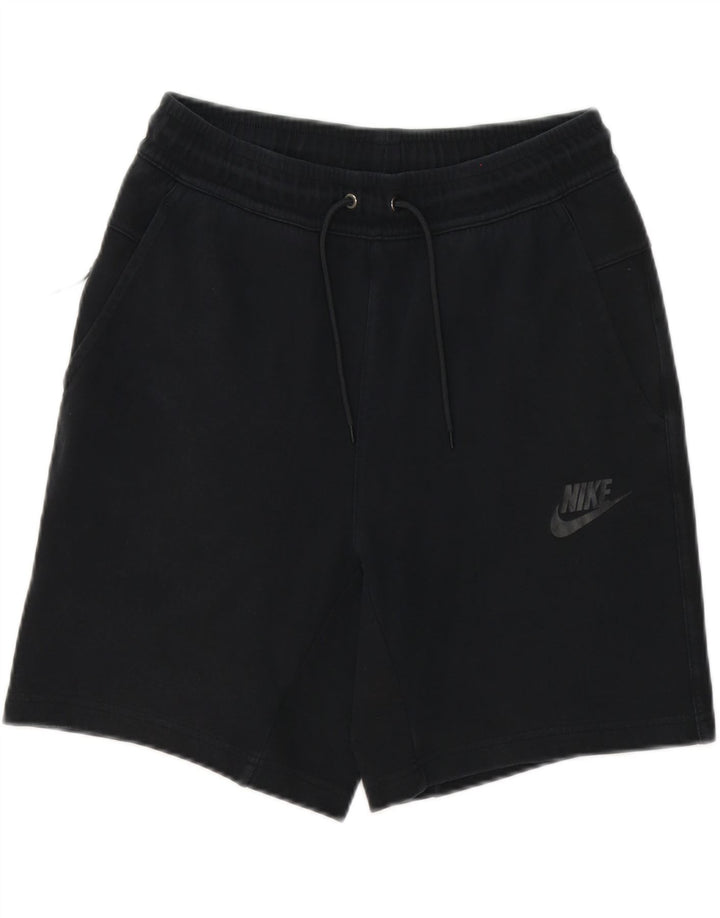 Pantaloni scurti sport pentru bărbați NIKE, bumbac negru mic