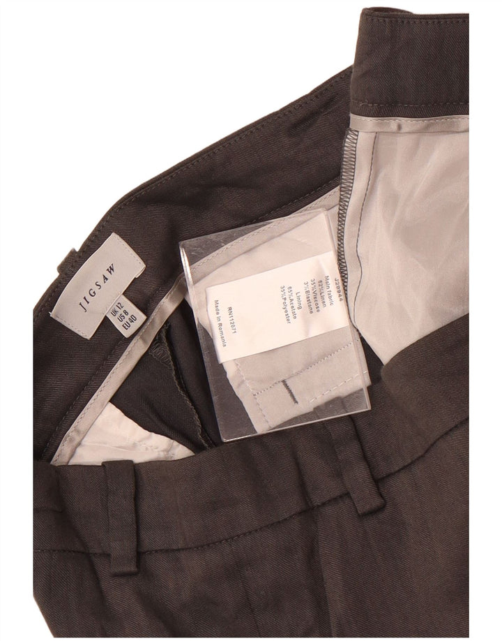 Pantaloni chino slim pentru femei Jigsaw UK 12 Medium W32 L28 Gri in