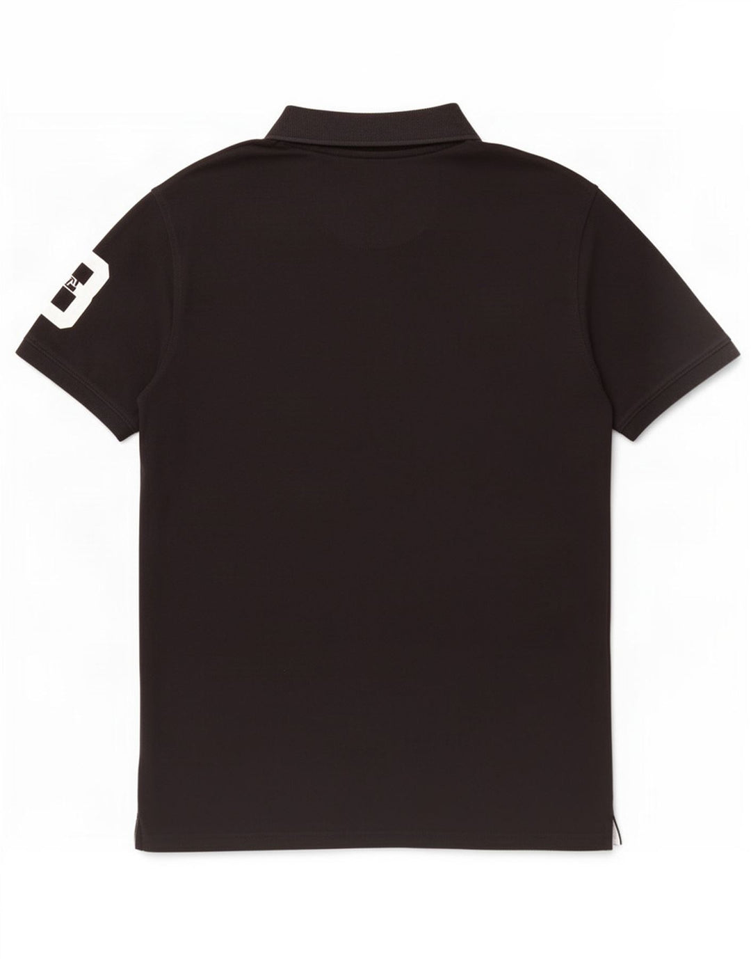 Tricou polo vintage pentru bărbați, mare, negru, bumbac