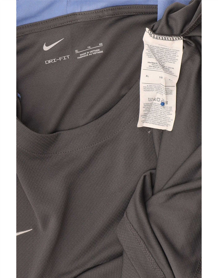 Tricou pentru bărbați Nike Dri Fit Top XL Gri poliester color bloc