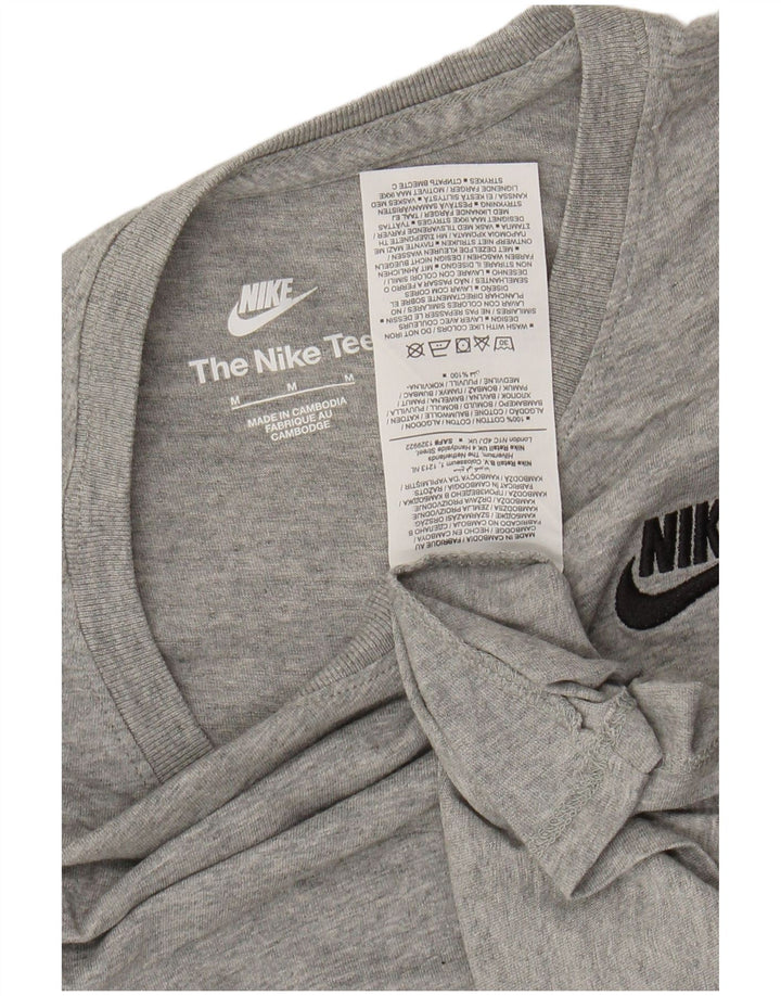 Top tricou NIKE pentru femei UK 14, bumbac cu pete gri mediu