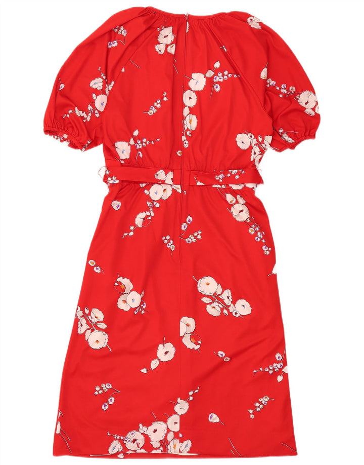 Rochie A-Line Trevira pentru femei IT 40 Poliester Floral Roșu Mic