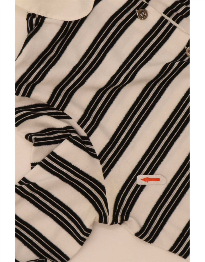 Bluză cămașă cu mâneci 3/4 pentru femei Emmanuel Schvili IT 42 Medium White Dunge