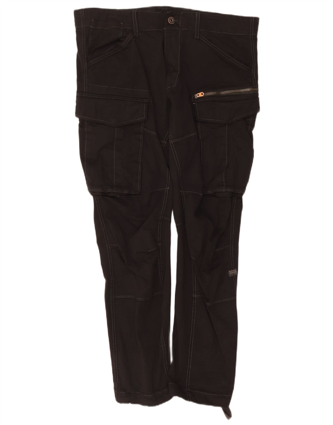 Pantaloni cargo subțiri pentru bărbați G-STAR L36 L32 bumbac negru