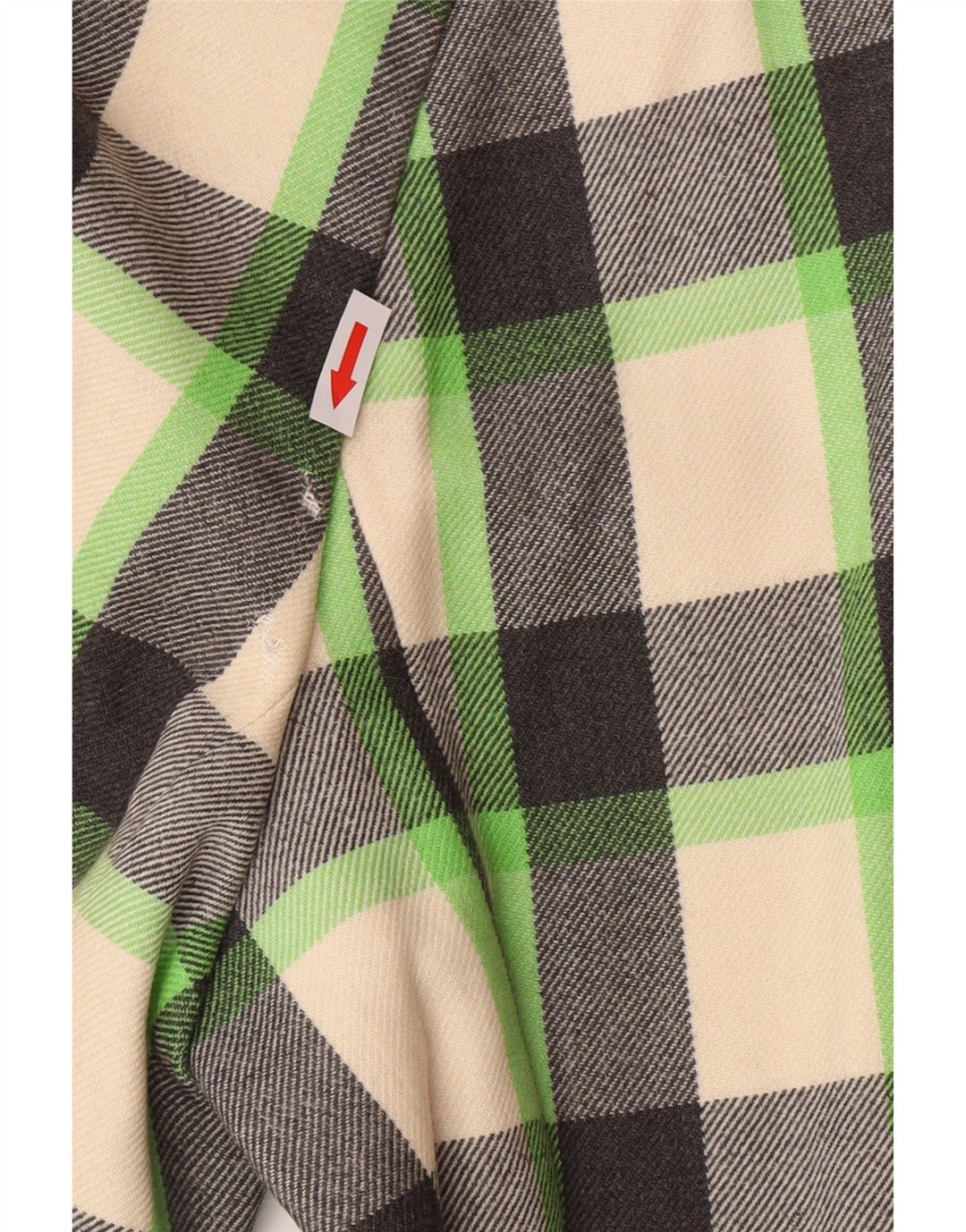 Pardesiu Vintage pentru femei UK 12 Medium Multicolor Check Lână nouă