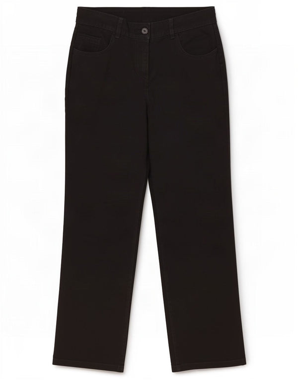 Pantaloni casual drepti pentru femei Marks & Spencer UK 12 Medium W30 L29 Negru