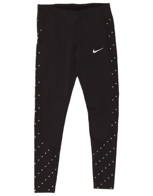 Leggings Nike Dri Fit pentru femei UK 10 Poliester cu buline negru mici