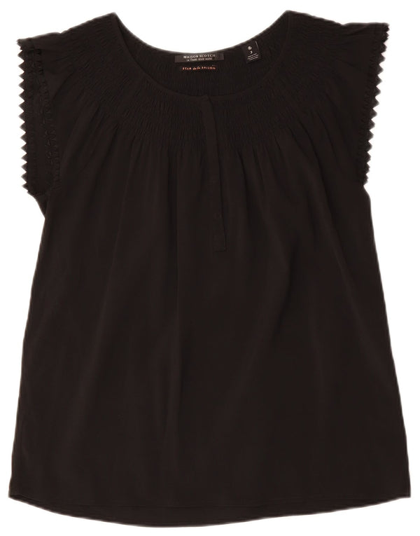 MAISON SCOTCH Bluză Femei Top UK 14 Medium Negru Poliester