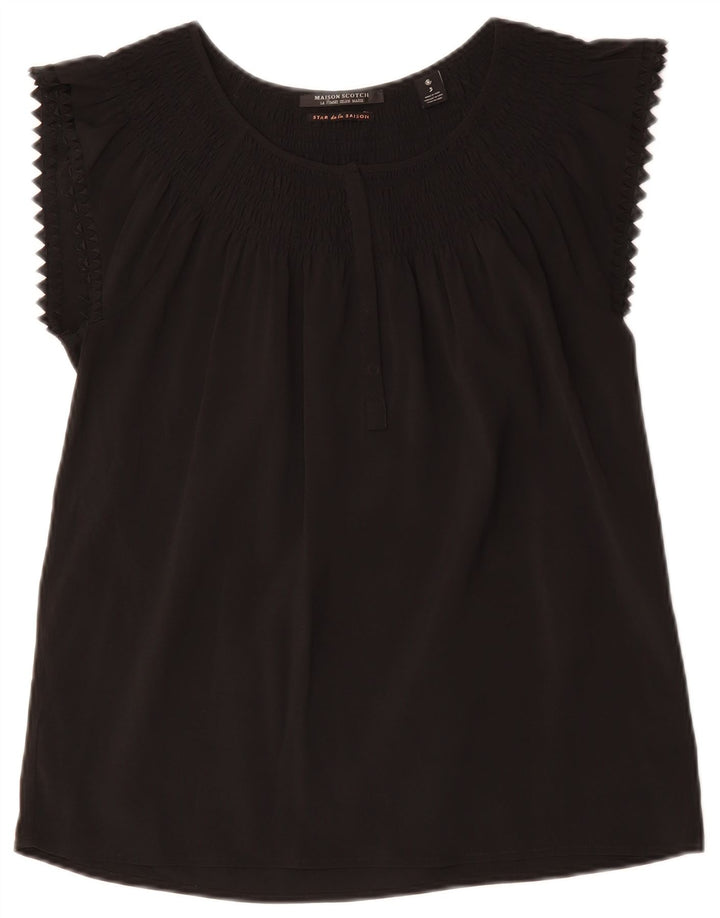 MAISON SCOTCH Bluză Femei Top UK 14 Medium Negru Poliester