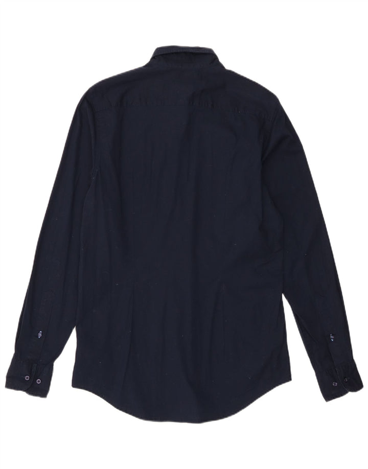 Cămașă pentru bărbați Tommy Hilfiger Slim Fit Bumbac mediu albastru bleumarin