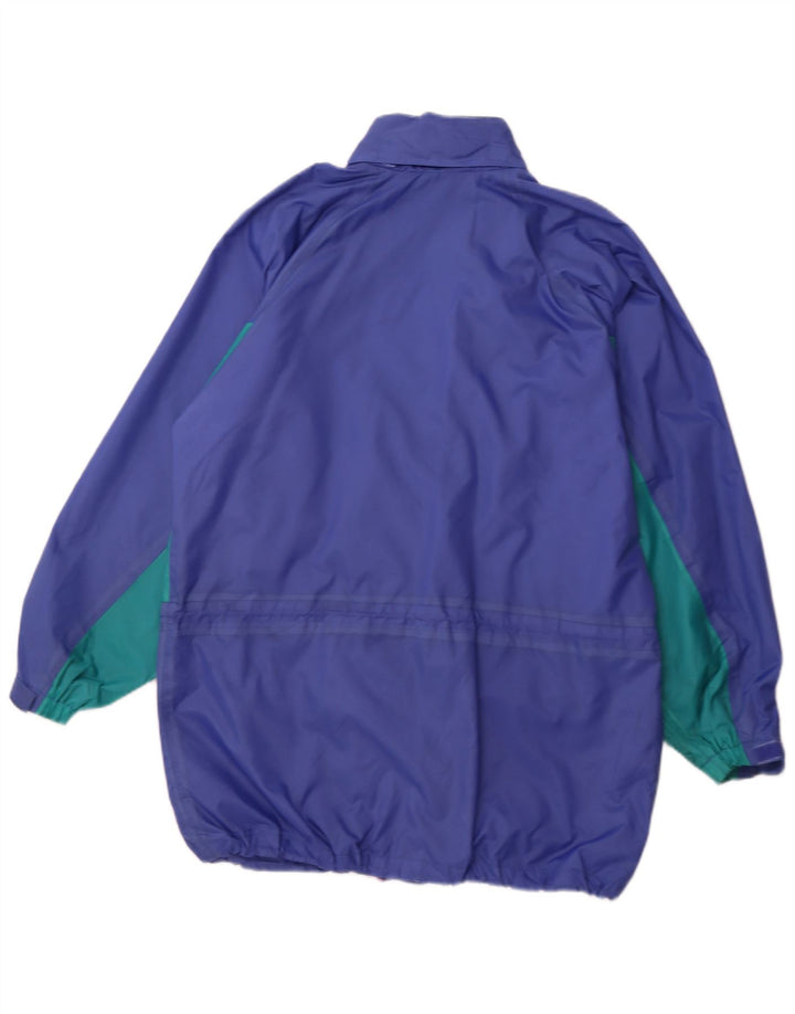 TARGET DRY Pelernă de ploaie supradimensionată cu glugă pentru bărbați UK 36 Small Blue Colorblock