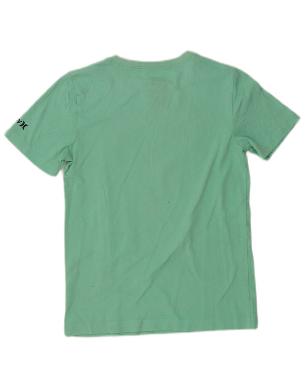 Tricou grafic Hurley Boys Top 10-11 ani Bumbac verde mediu