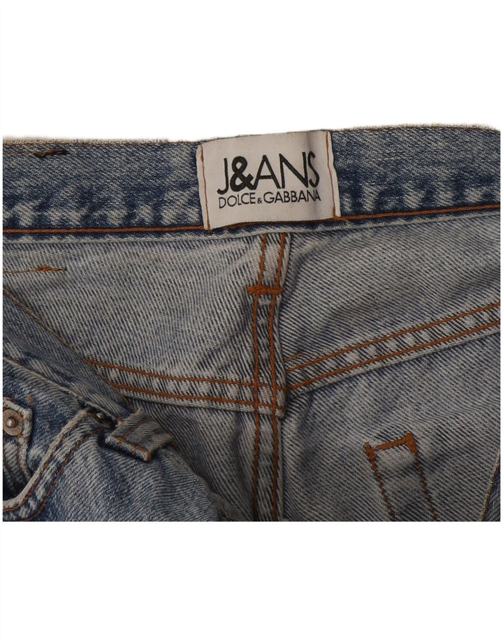 DOLCE & GABBANA Blugi de damă cu talie înaltă W28 L31 Albastru