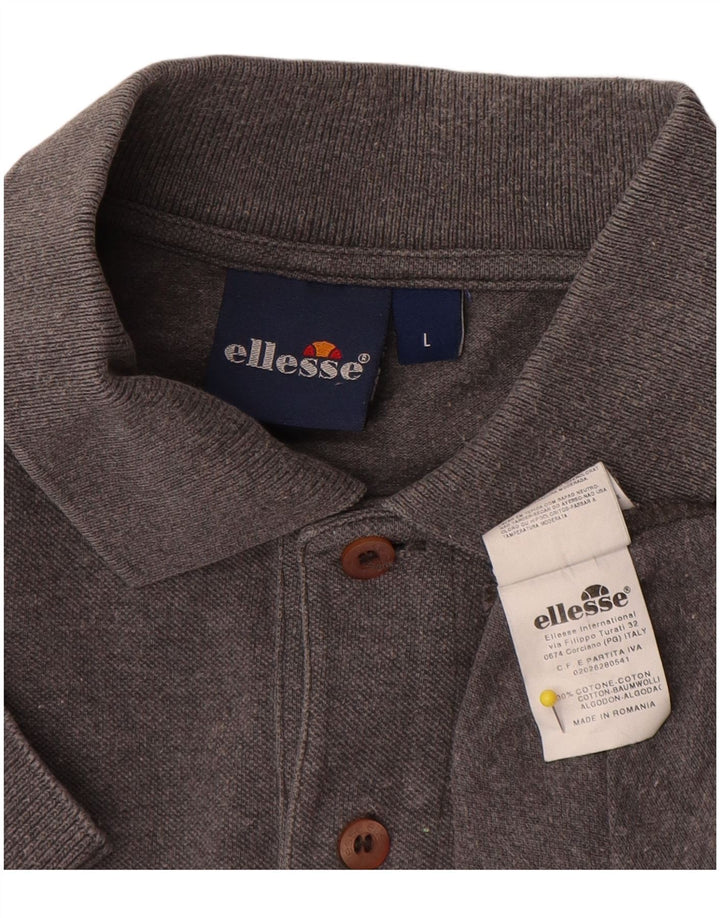 Tricou polo pentru bărbați Ellesse, mare, gri, bumbac