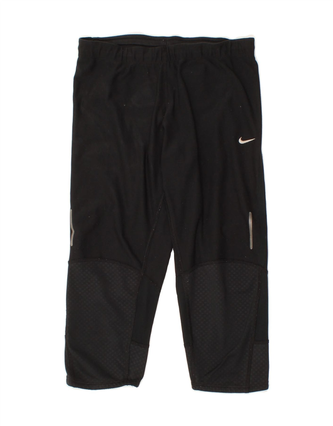 NIKE Womens Dri Fit Capri Tracksuit Trousers UK 10 Small  Black Polyester Vintage Nike and Second-Hand Nike from Messina Hembry 