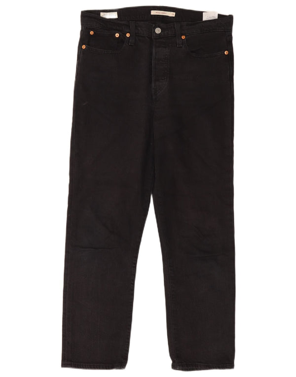 Blugi Levi's Wedgie Straight pentru femei W29 L28 bumbac negru
