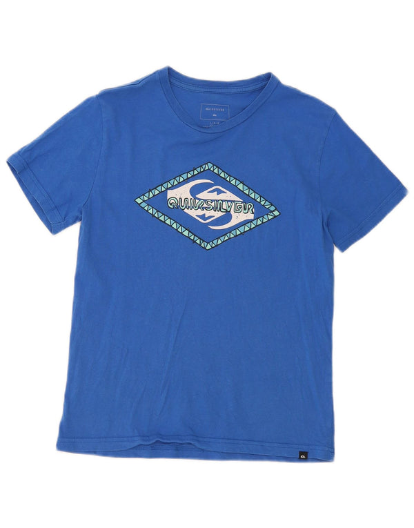 Quiksilver Womens Graphic T-Shirt Top UK 14 Large Blue