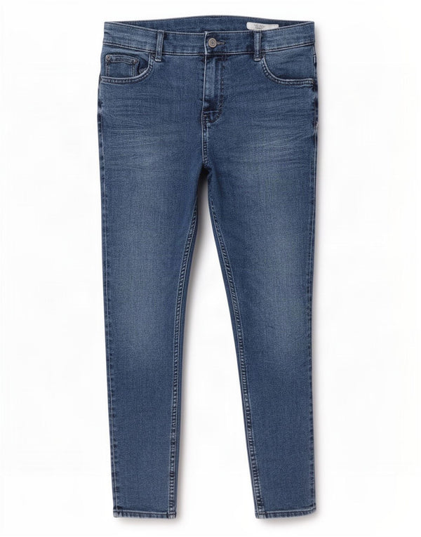 Marks & Spencer Blugi skinny The Ivy Crop pentru femei UK 14 Large W32 L26 Blue