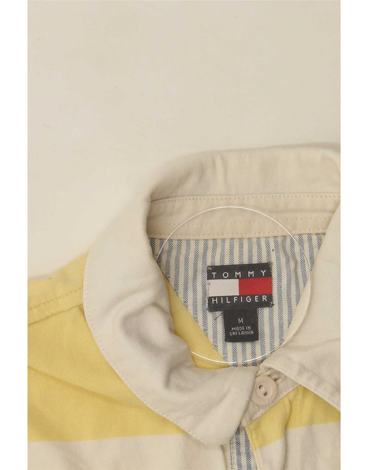 Tricou polo Tommy Hilfiger Rugby pentru bărbați cu dungi galbene medii