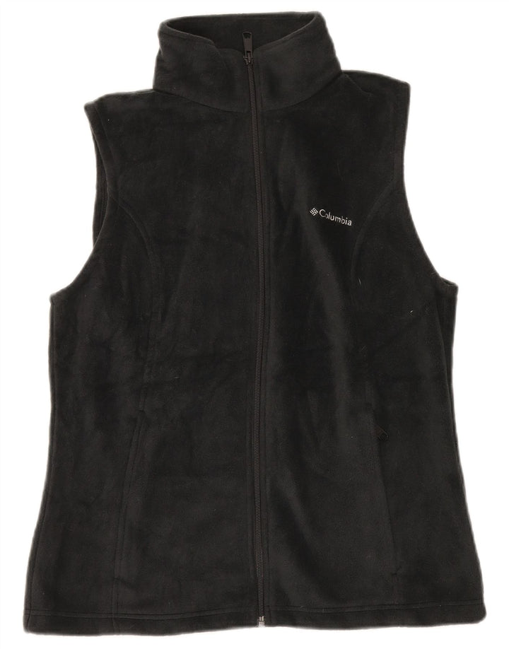 COLUMBIA Gilet cu lână pentru femei UK 14 Poliester mediu negru