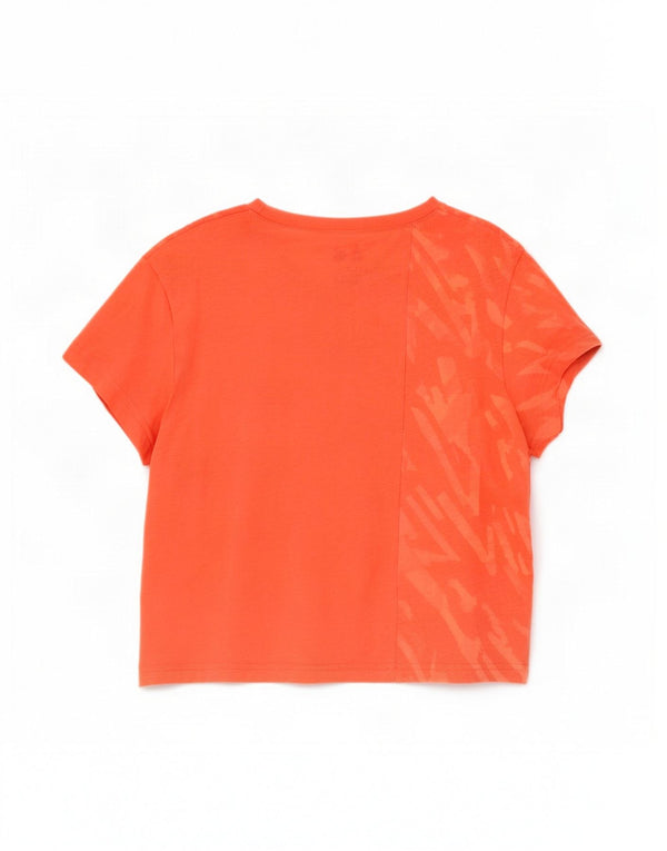 Tricou Adidas Cross Fit Crop Graphic Top UK 8/10 Mic Portocaliu